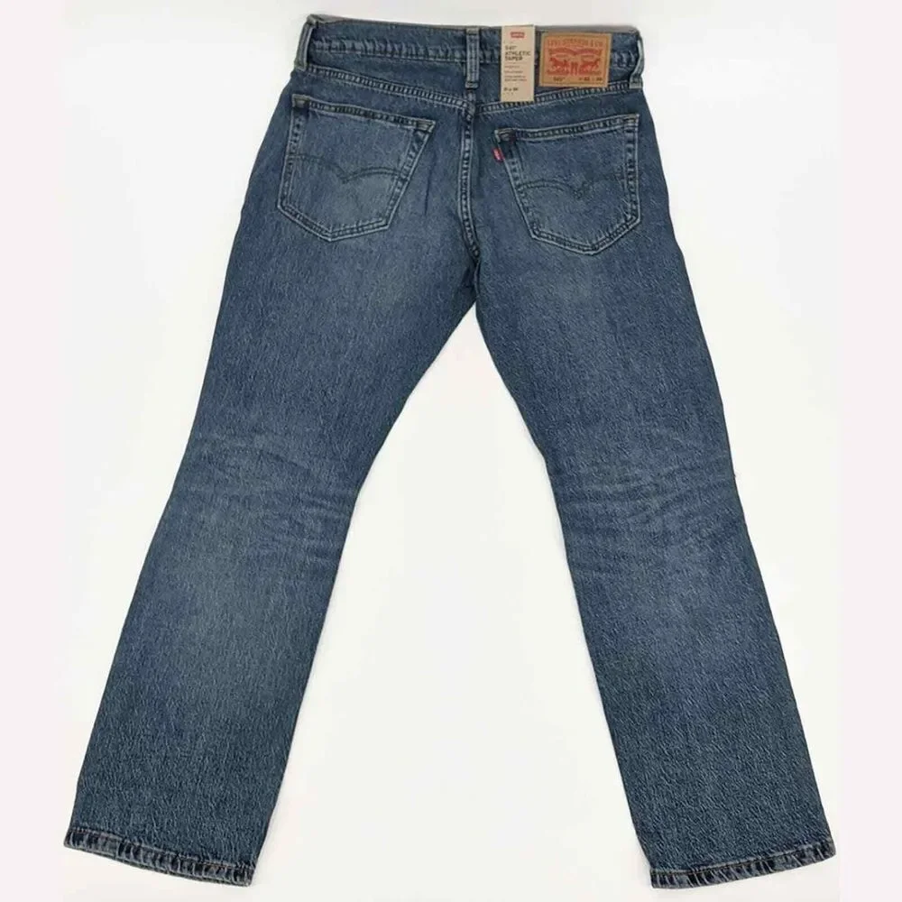 Levi's 541 Men's 31x30 Athletic Taper Fit Camo Patchwork Distressed Jeans
